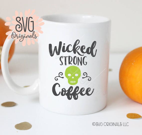 Halloween Mug SVG Coffee SVG File. Cricut Explore & more. | Etsy