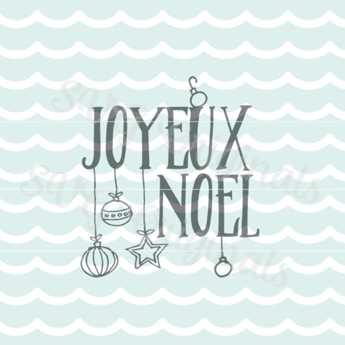 Joyeux noel SVG Vector File. Merry Christmas So many uses | Etsy