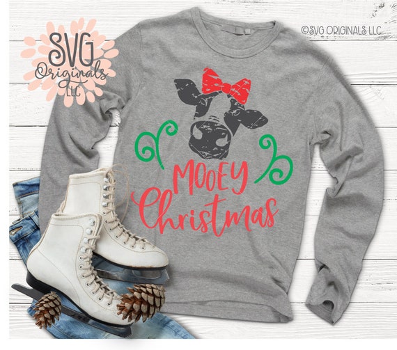 Download Christmas Cow SVG Mooey Christmas SVG Mooey Moo Cow ...