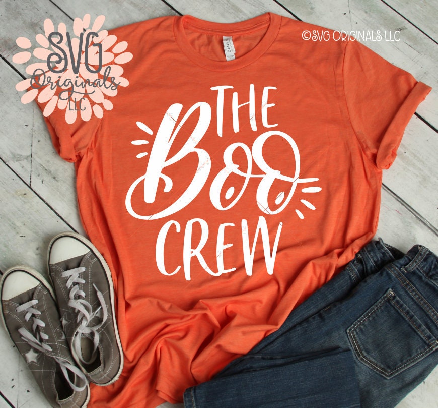 Download Boo SVG The Boo Crew SVG File. Halloween Shirt Boo Crew | Etsy
