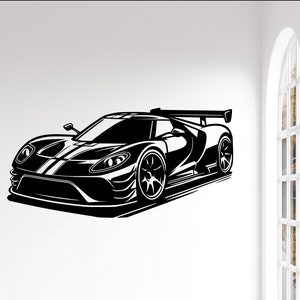 Supercar Decal - Super Car Decal - Supercar Wall Art - Fast Car Decal - Car for Kid - Large Car Decal - Sports Car Decal - Sport Car Decal
