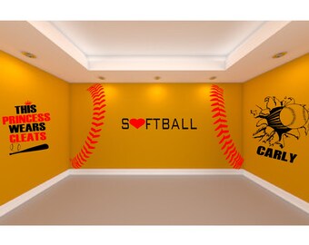 Softball Themed Room Etsy
