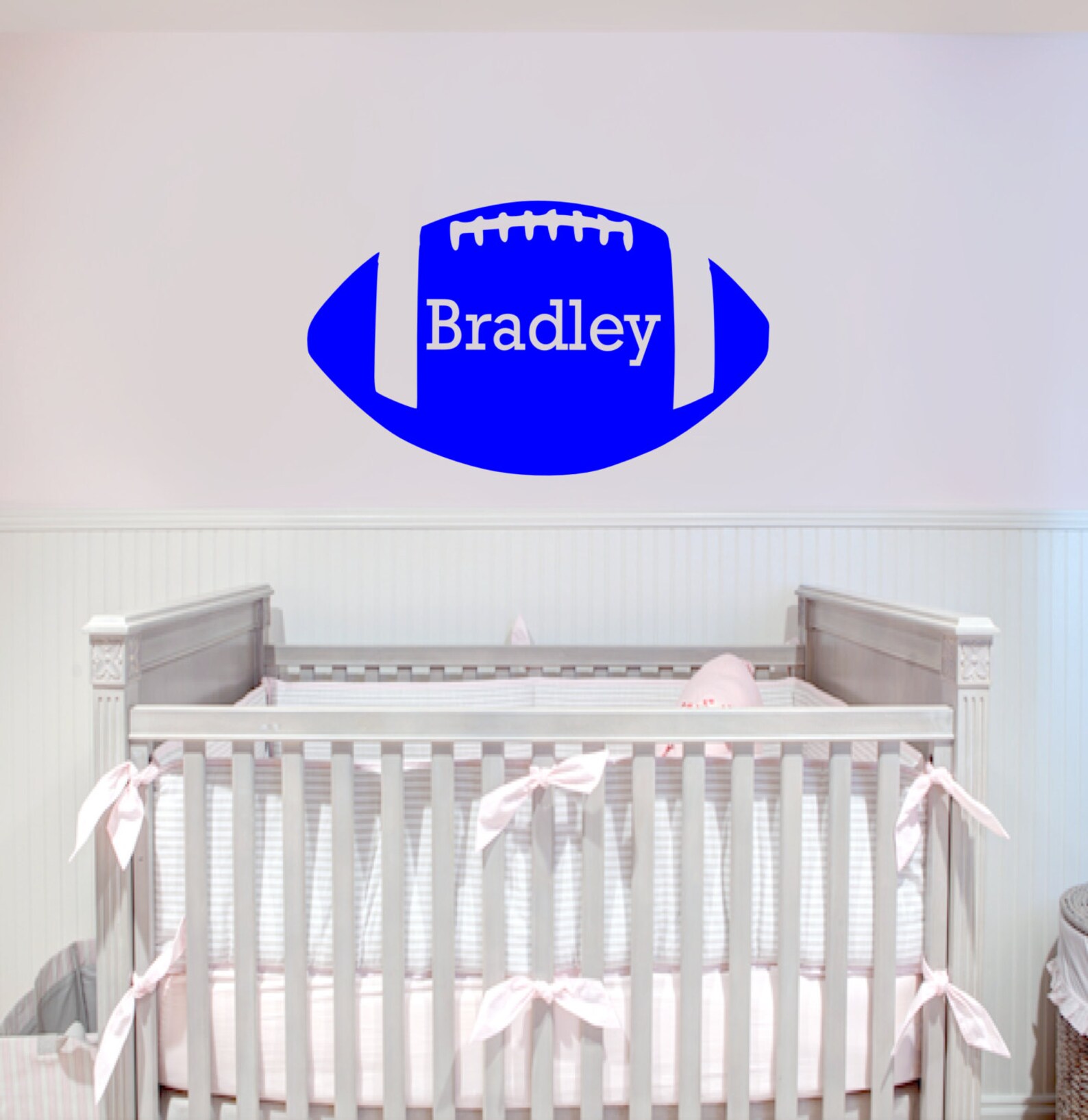 Custom Kids Name Football Wall Decal Custom Sports Decal Etsy