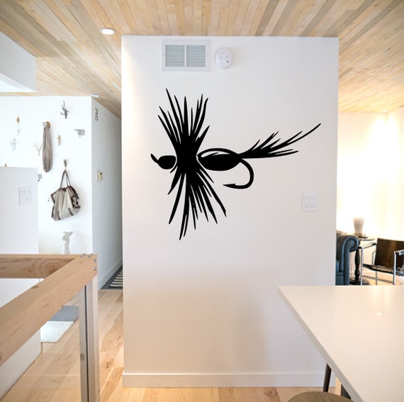 Fly Fishing Fly Wall Decal Fishing Wall Decor, Fish Vinyl, Fishing Decal, Fly  Fishing, Boat Decal, Fishing Boat Decal 