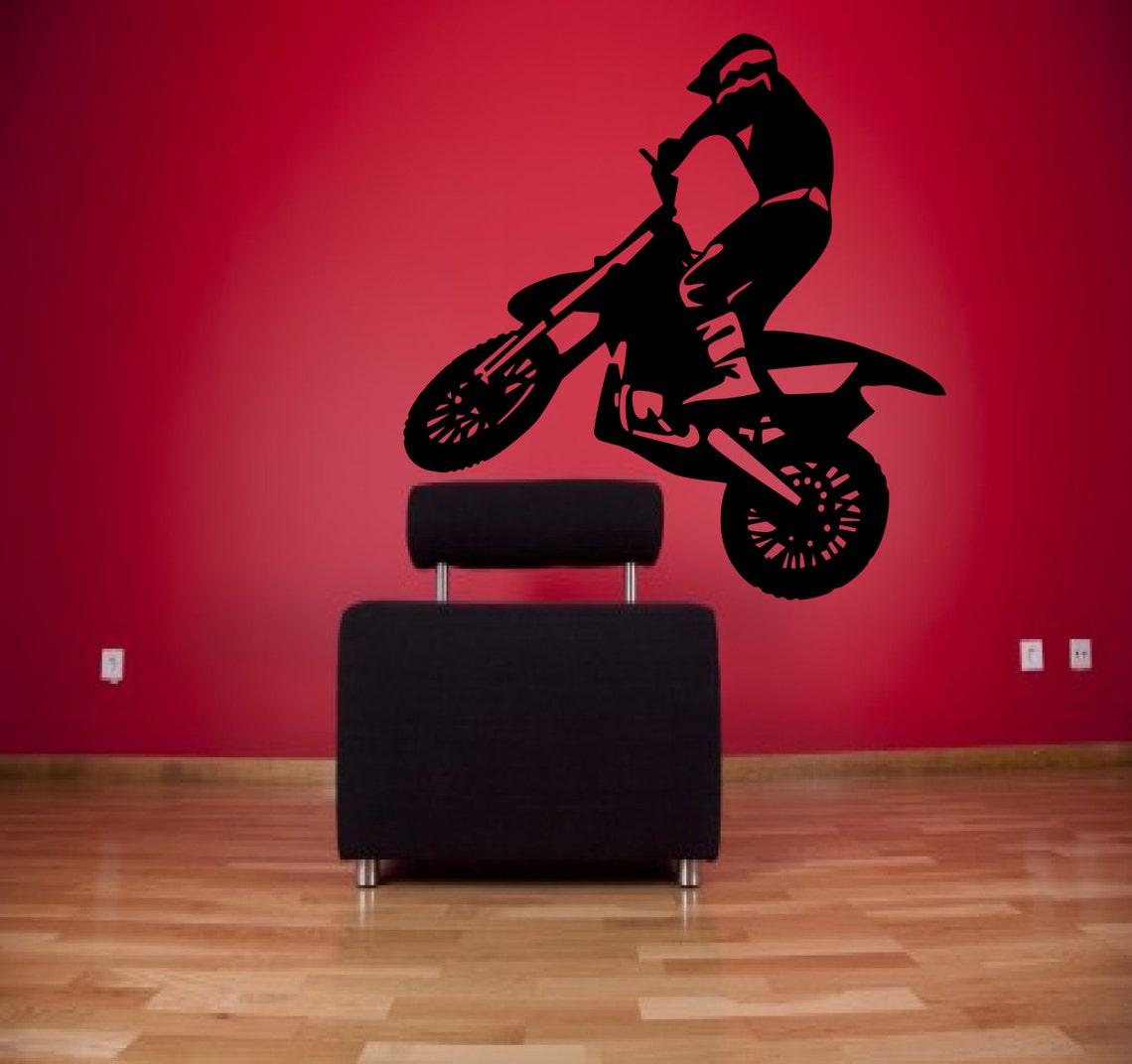 Dirt Bike Wall Decal Motor Cross Decal Motorcycle Decal Etsy