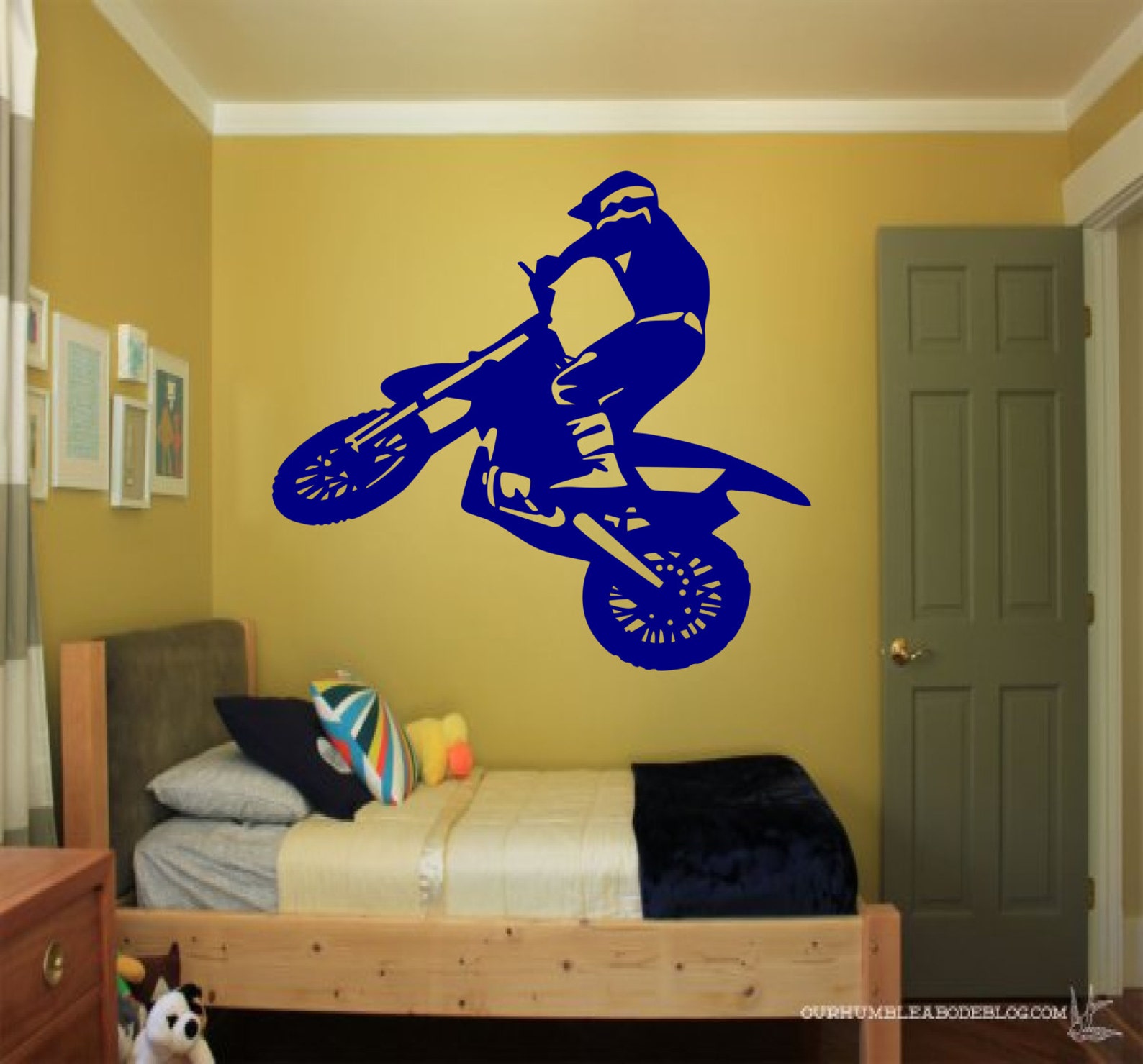 Dirt Bike Wall Decal Motor Cross Decal Motorcycle Decal Etsy