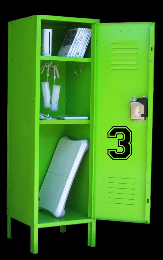Jersey Number Sports Decal - vinyl numbers, sports numbers, number decals, locker decals, sports wall decal