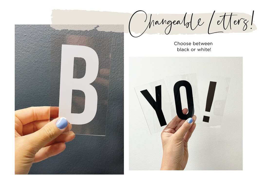 EXTRA LETTERS Letter Ledges Letter Board Marquee Sign Quote Wall