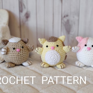 Hamster Kitties Crochet Pattern