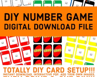 uno instruction card etsy