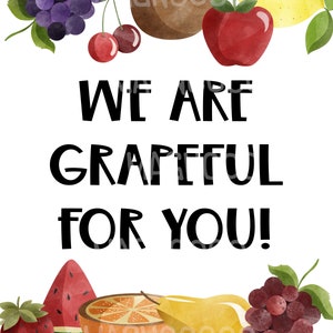 grapeful digital download 8 x 10 printable pdf