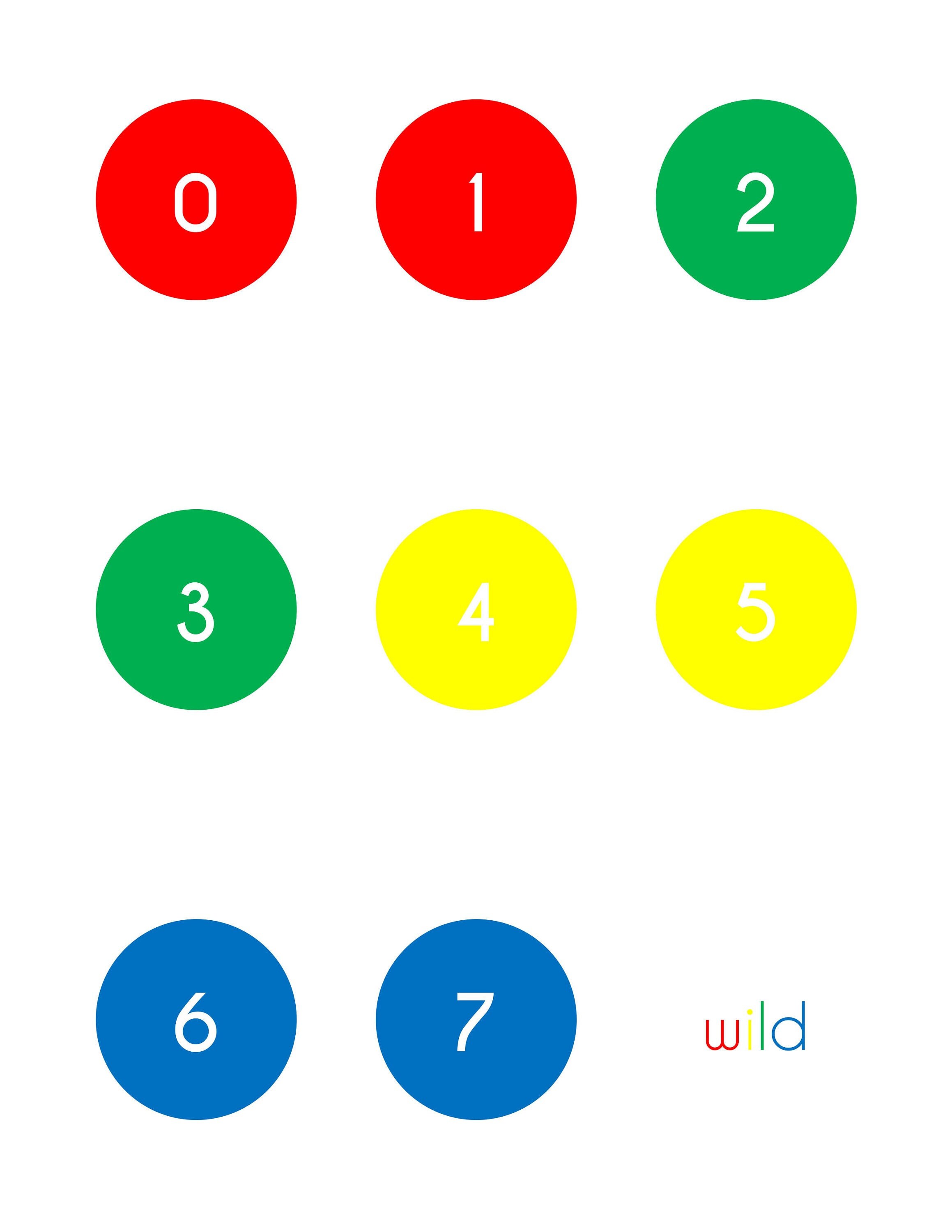 digital downloadable white circle minimalist uno deck etsy