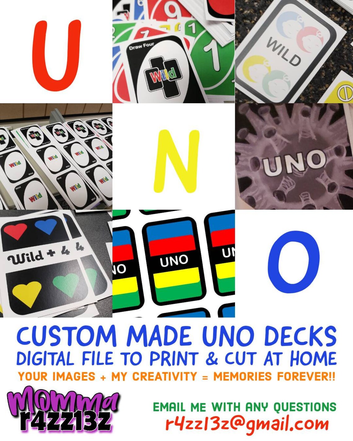 custom uno cards digital download deck playing cards