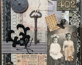 Mixed media collage (A)