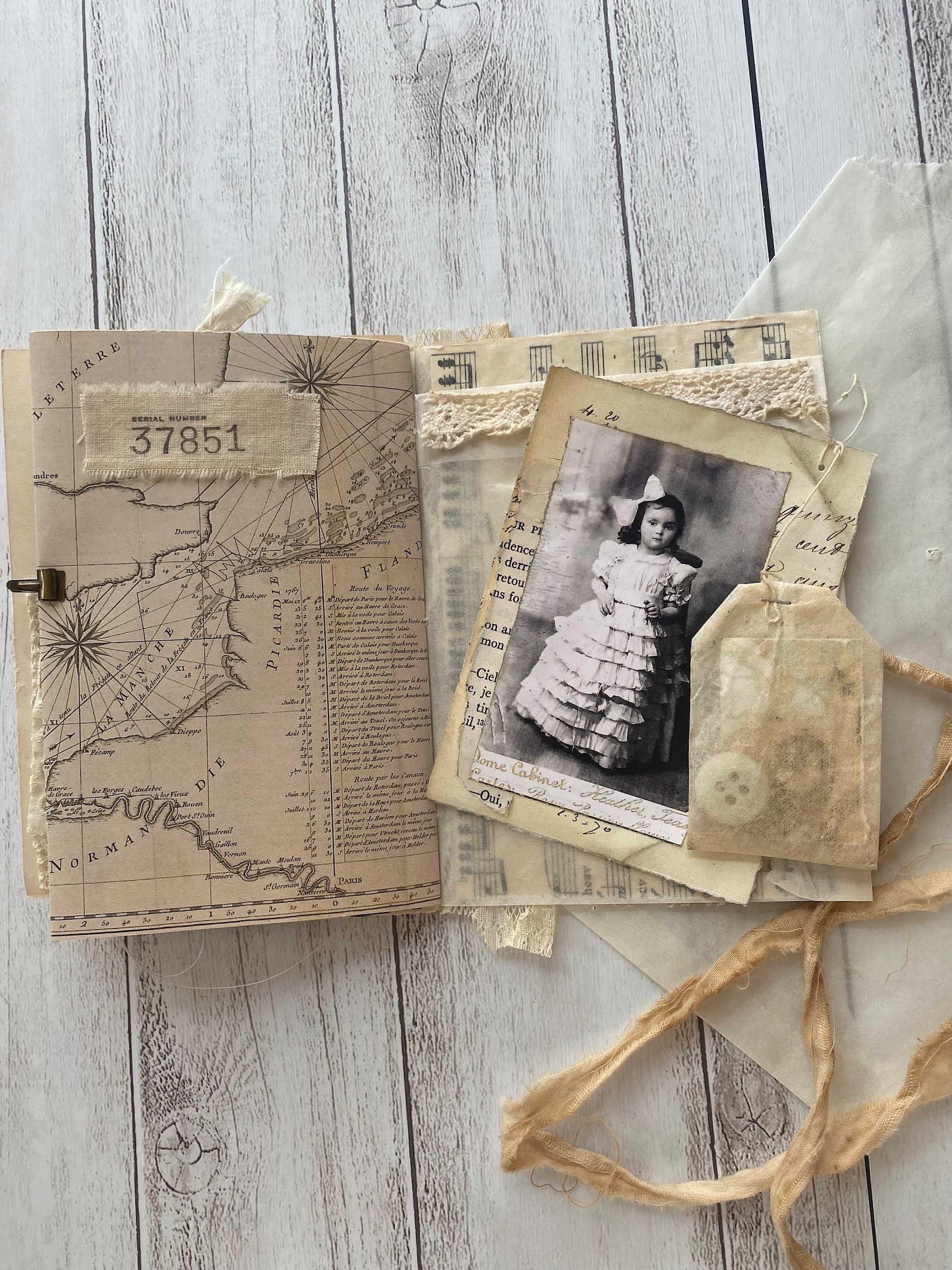 Mixed Media Junk Journal With Vintage Photos - Etsy