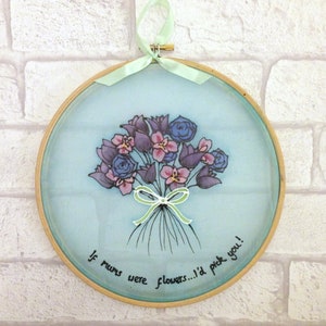 Mother&#39;s Day Sun Catcher, Custom Presents For Mum, If Mums were flowers I&#39;d Pick You, Mum Quotes, Gifts from Kids, Personalised Gift for Mum