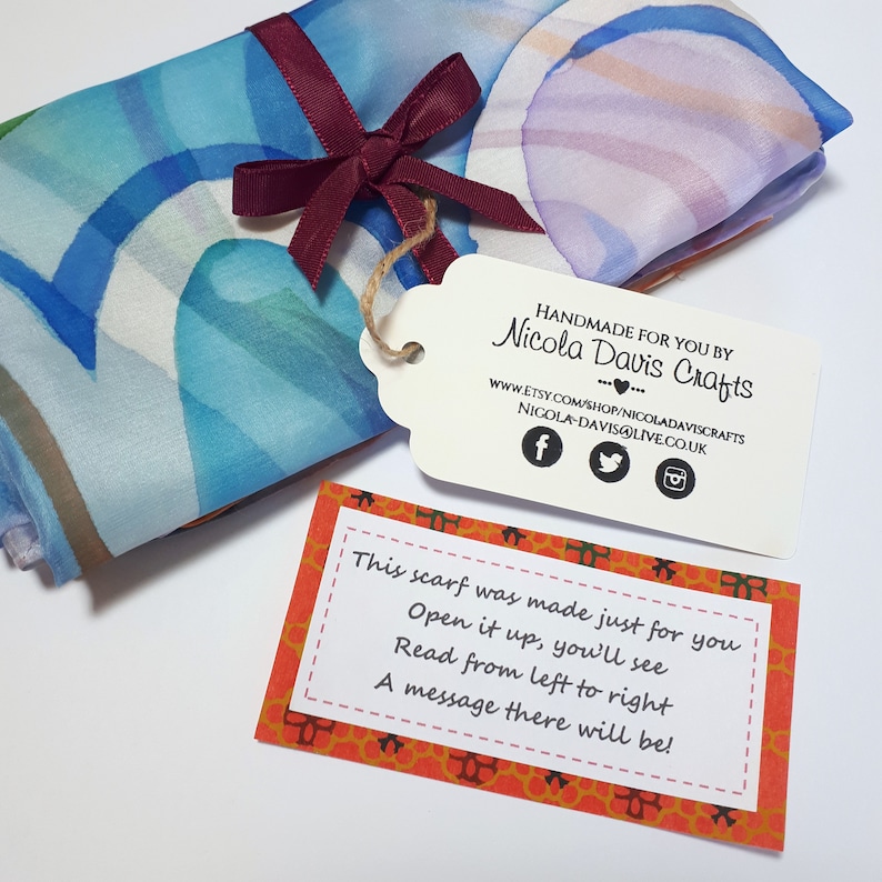 Personalised Silk Scarf Custom gift for her Scarf with Name Etsy