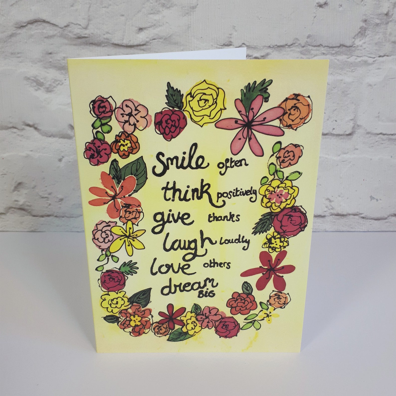 Positive Quote Cards Uplifting Greeting Cards Motivational Etsy