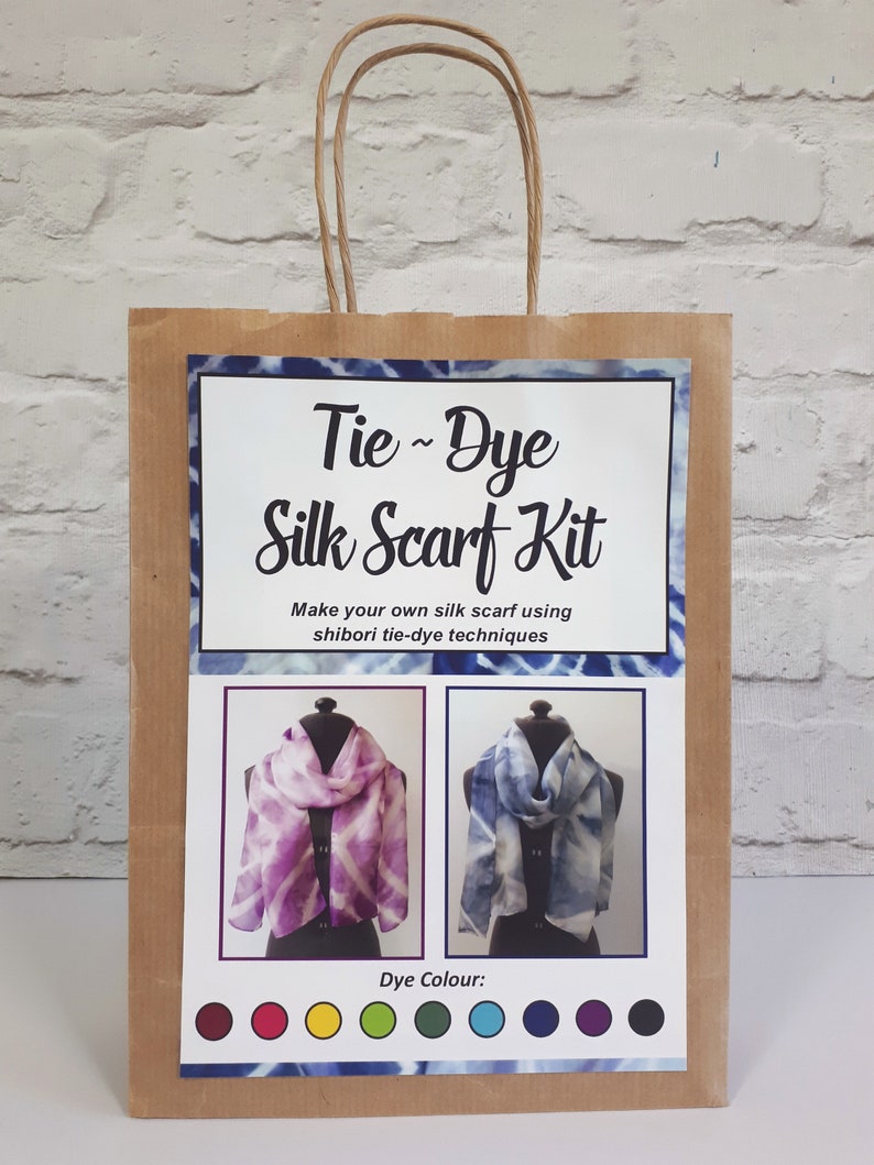 Tie Dye Silk Scarf Kit DIY Craft Kit Childrens Craft Kit Etsy