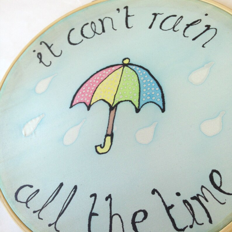It Can T Rain All The Time Quote It Can't Rain All The Time Sun Catcher Positive Quote | Etsy