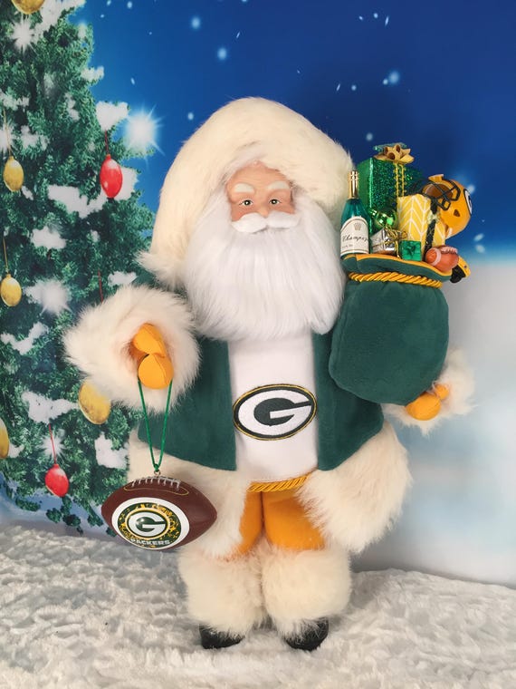 Green Bay Packers Santa Etsy