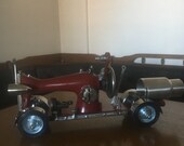 Sewing Machine Hot Rod Car Man Cave Decor Scrap Metal Art Metal Sculpture Vintage Sewing Machine Hand Crank Rare Old Small Sewing Machine