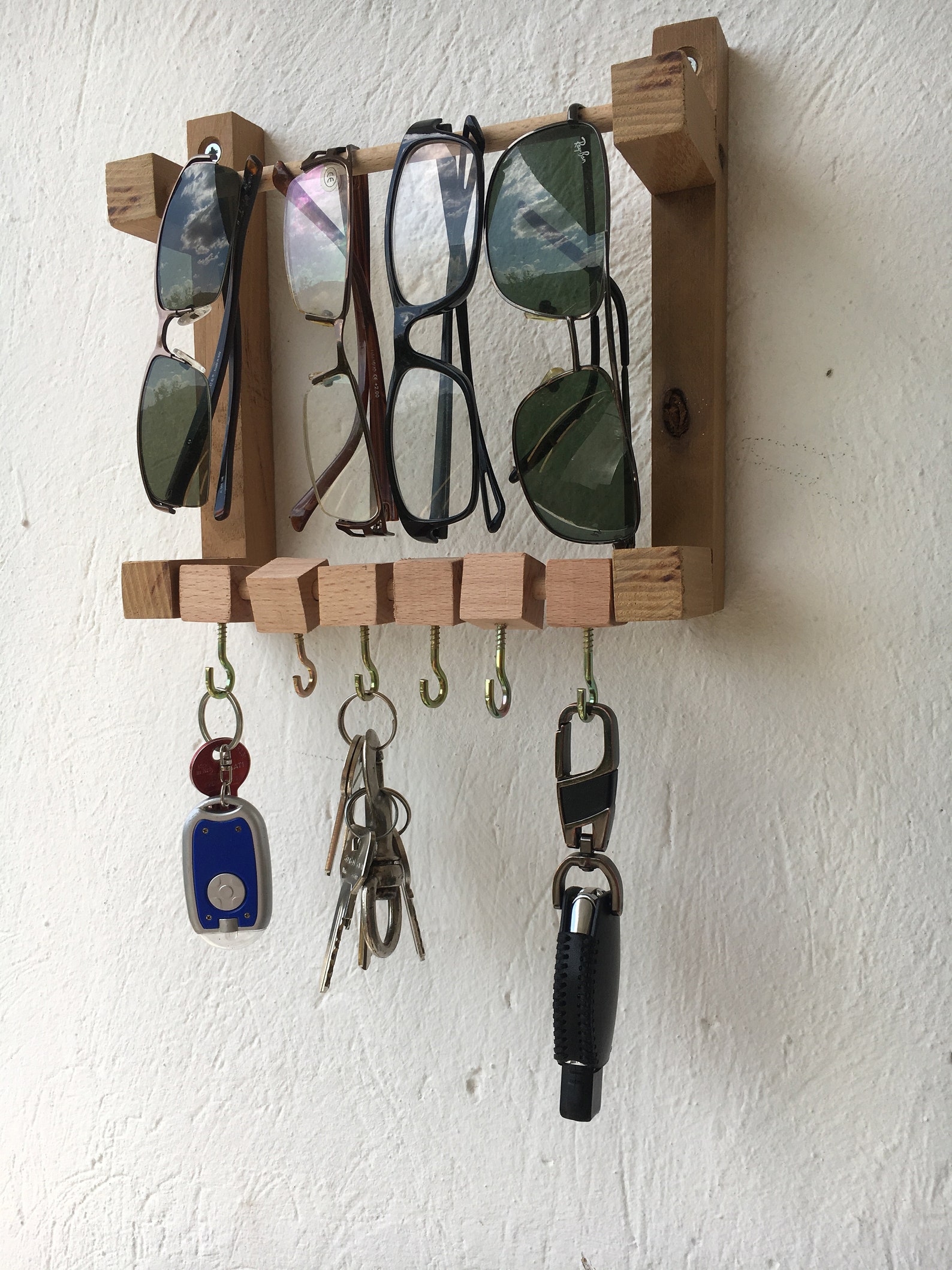 Sunglasses Holder and Key Rack wall Eyeglass Display Wall Etsy