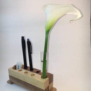 Wooden Pen Holder,Wooden Flower Holder Wood Desk Organizer. Wooden Pencil Holder, Wood Desk Storage, Desk Organizer, Office Organization.