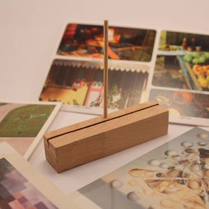 Menú Soporte para fotos Juego de 12 portatarjetas de madera de acacia / Portatarjetas de madera / Portatarjetas de mesa / Portatarjetas de boda Portatarjetas de madera