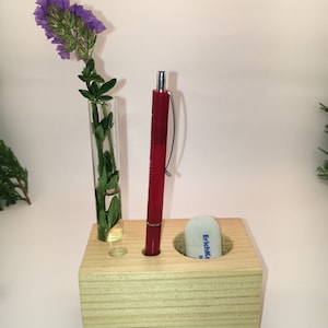 Wooden Pen Holder,Wooden Flower Holder Wood Desk Organizer. Wooden Pencil Holder, Wood Desk Storage, Desk Organizer, Office Organization.