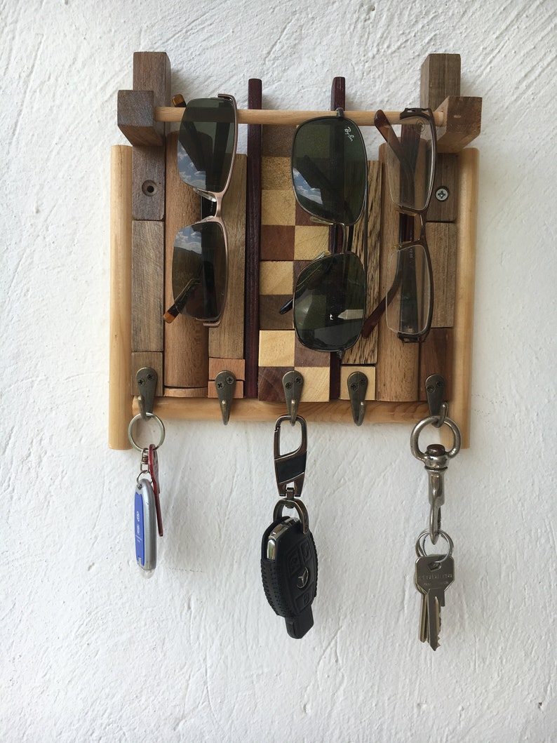 Sunglasses Holder and Key Rack Wall Eyeglass Display Wall Etsy