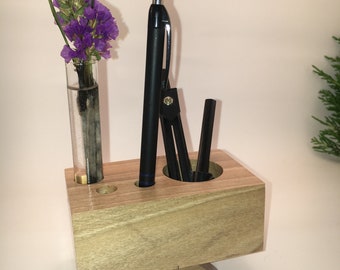 Wooden Pen Holder,Wooden Flower Holder Wood Desk Organizer. Wooden Pencil Holder, Wood Desk Storage, Desk Organizer, Office Organization.