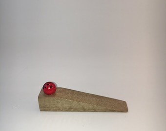 Walnut Wedge Shape Door Stop,Set of 2 Small Walnut Stoppers , Door Stopper, Wooden Door Stop, Home Improvement, Home Decor, Door Wedge
