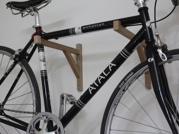 wooden bike holder