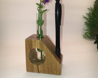 Wooden Pen Holder,Wooden Flower Holder Wood Desk Organizer. Wooden Pencil Holder, Wood Desk Storage, Desk Organizer, Office Organization.