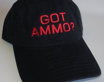Custom embroidered hats / caps, GOT AMMO?