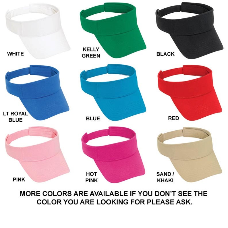 Custom Embroidered Tennis Visor tennis Visor Etsy