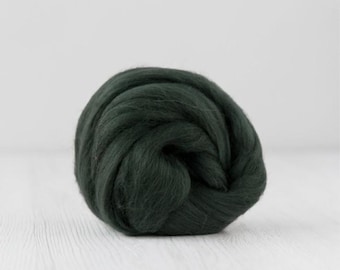 Merino wool top, Extra Fine, 19 micron, Fir