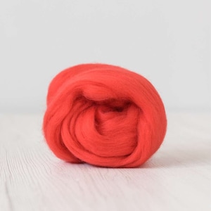Merino wool roving, Extra Fine, 19 micron, Chinese Lacquer