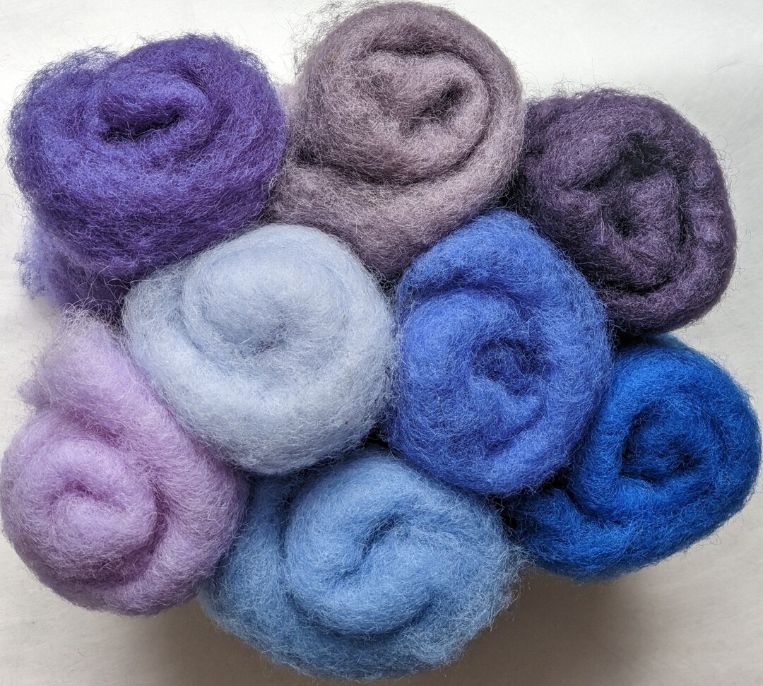 The Felt Box Lana cardata per infeltrimento ad ago: fibre corte più grossolane miste insieme, da utilizzare come nucleo o lana di finitura, 100 g, 99,2 g, bordo scuro #44