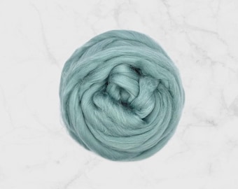 Tussah Silk Top, Kale