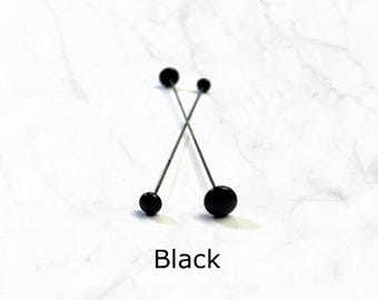 Glass Eyes on sticks for needle felted animals, 6mm