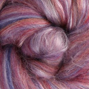 Kammzug aus Merino Seidenmischung, fein, Maulbeere