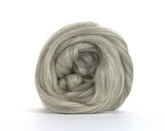 Corriedale Wool Sliver, Natural Grey, felting, spinning, weaving.