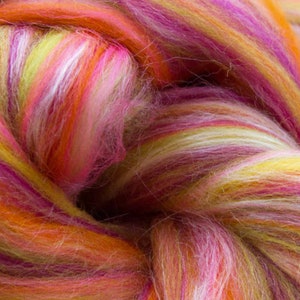 Merino Silk Blend roving, Fine, Libra