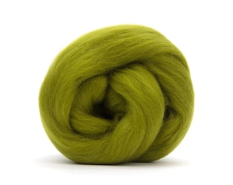 Merino wool top, Extra Fine, 19 micron, Lichen