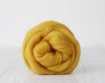 Corriedale Wool Tops, Honey