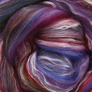 Merino Silk Blend roving, Fine, Gemstone