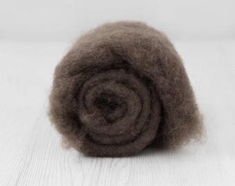 Needle Felting Wool, Carded New Zealand, Beaver