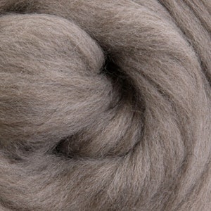 Merino wool roving, Fine, 22 micron, Natural Light Brown
